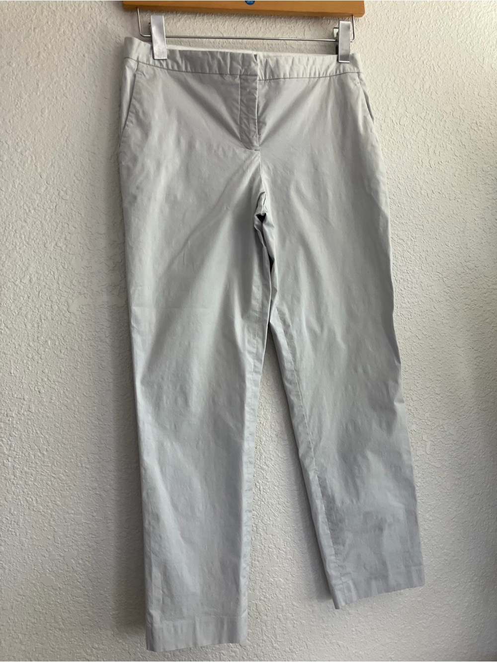 theory sz 4 crop light gray Pants